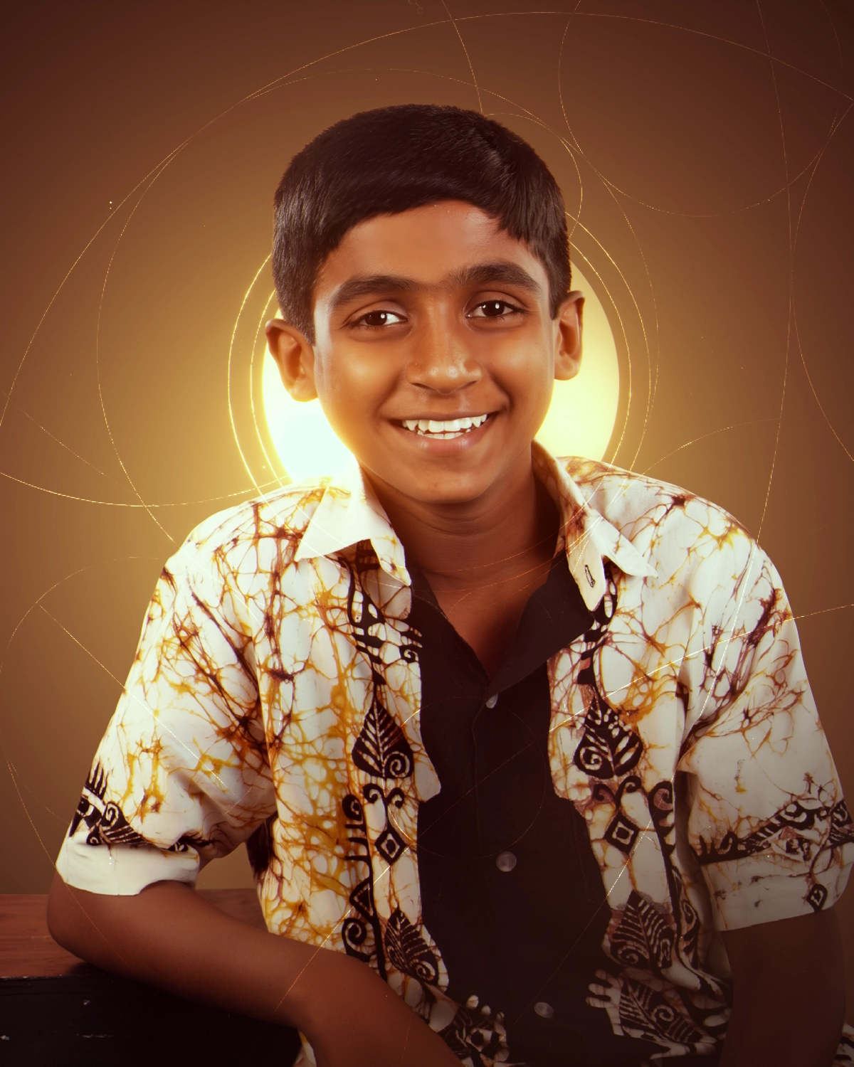 Harshana Dissanayake in his childhood